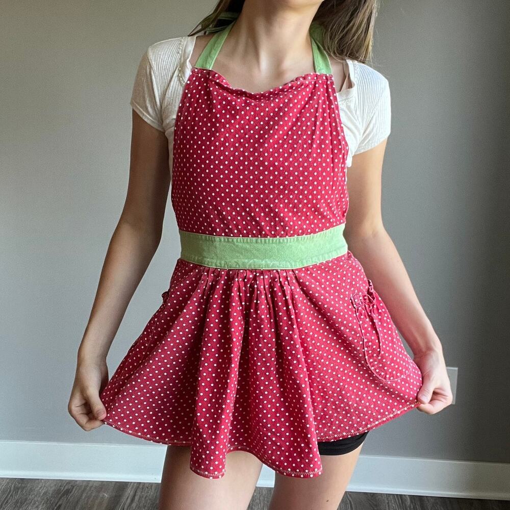Upcycled Strawberry Apron
